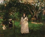 Berthe Morisot The Butterfly Hunt china oil painting reproduction